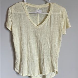 Lou and Grey yellow v-neck top